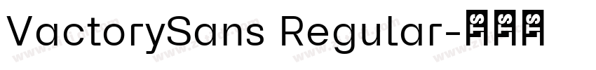 VactorySans Regular字体转换